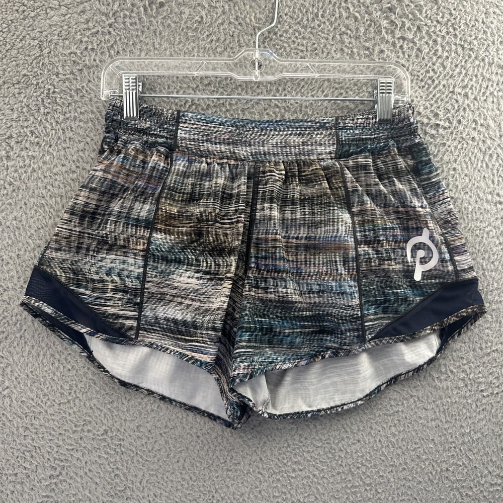 Lululemon Hotty Hot Shorts Low Rise 4" Digital Oasis Athletic Pelaton Women's 8